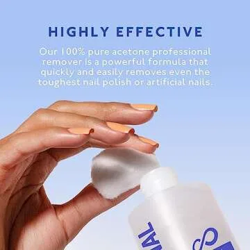 Eternal Gel Polish Remover for Nails - 100% Acetone Nail Polish Remover | Pure Acetone To Remove Acrylic Nails, Natural, Glue, Gel, Acrylic & Dip | Gel Nail Remover - 16 Fl Oz (Pack of 1)