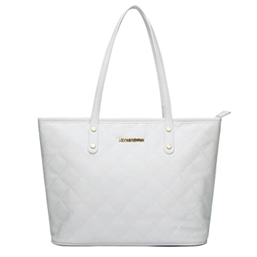 Montana West Quilted Handbag - Large Fashion Tote Purse for Women