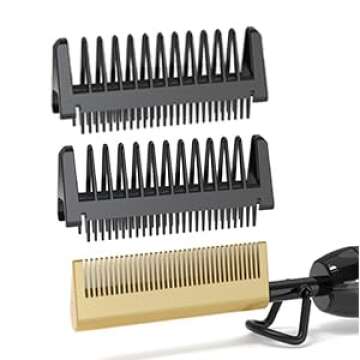 DAN Anti-Scald Hot Comb Hair Straightener - Combats Heat Damage for Safer Styling