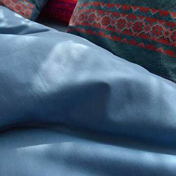 Dodou Boho Style Bedding Set Boho Duvet Cover Set Bohemian Bedding Set 3pcs Queen(No Comforter Insert)