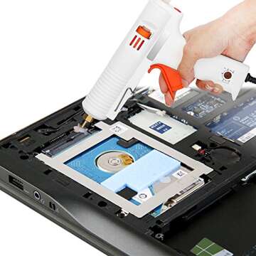 Sundarling Hot Glue Gun, Arts and Crafts Sewing Activities (White)