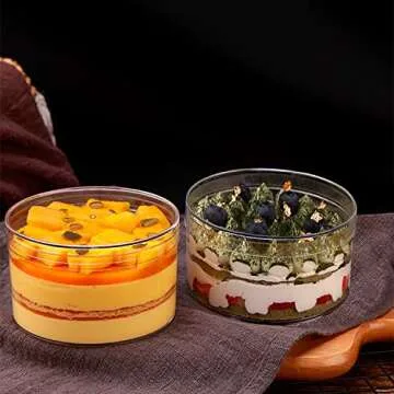 Lainrrew 15 Pcs Clear Acrylic Plastic Boxes - Small Transparent Storage Solutions with Glitter Ribbo...