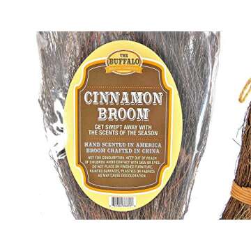 Hand Scented Cinnamon Broom for Rustic Décor