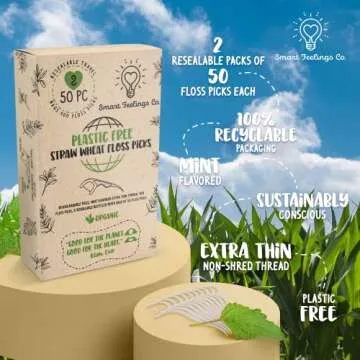 Biodegradable Floss Picks Eco-Friendly Dental Care