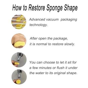 WAFJAMF 20-Pieces Assorted Size Round Sponges Brush Set, Paint Tools for Kids