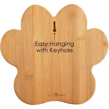 Paw Shaped Bamboo Cutting Board for Pet Lovers