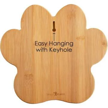 Paw Shaped Bamboo Cutting Board for Pet Lovers