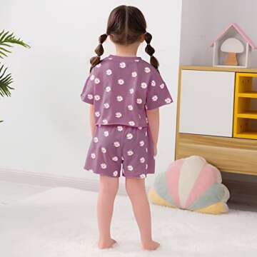 WESIDOM Cute Toddler Girl Summer Clothes Outfit Set