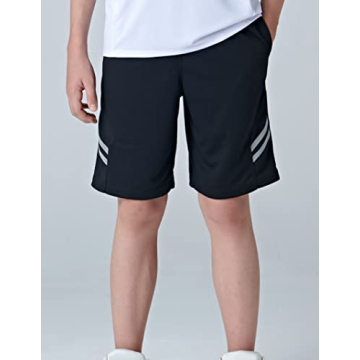 5 Pack Youth Athletic Shorts Quick Dry Comfortable Fit