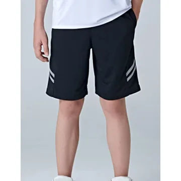 5 Pack Youth Athletic Shorts Quick Dry Comfortable Fit
