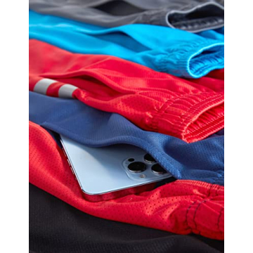 5 Pack Youth Athletic Shorts Quick Dry Comfortable Fit