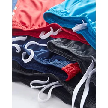 5 Pack Youth Athletic Shorts Quick Dry Comfortable Fit
