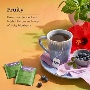 Yogi Organic Green Tea Blueberry Slim Life - 16 Bags