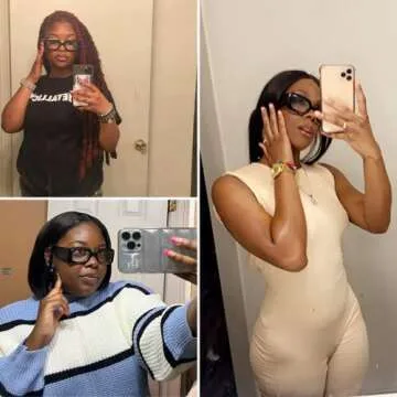 YAMEIZE Trendy Small Rectangle Sunglasses Women Men Vintage Thick Frame Small Square Glasses UV400 Driving Shades Glasses (Black/Transparent)