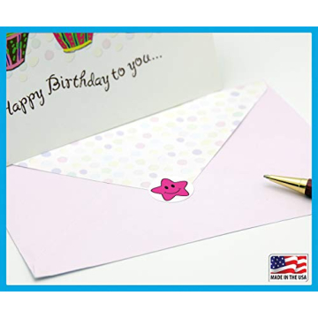 Pack of 1260 Happy Face Smiley Star Stickers for Rewards