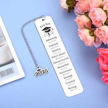 Unique 2025 Graduation Bookmark Gift - Inspirational & Stylish