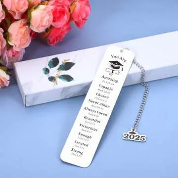 Unique 2025 Graduation Bookmark Gift - Inspirational & Stylish