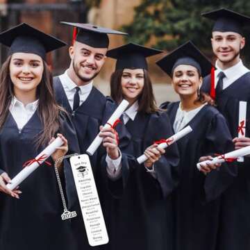Unique 2025 Graduation Bookmark Gift - Inspirational & Stylish
