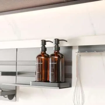 Prus Waso Amber Soap Dispenser Set - Modern Kitchen Decor