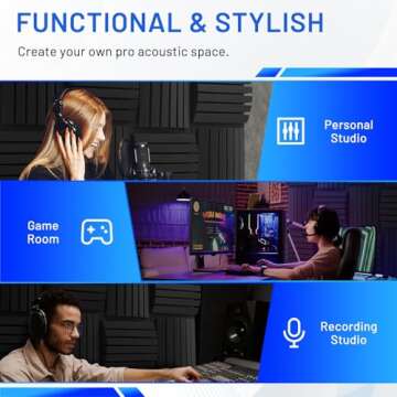 Focusound Acoustic Foam Panels for Effective Soundproofing