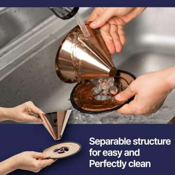 Savor Rich Coffee with ireum Stainless Steel Pour Over Maker