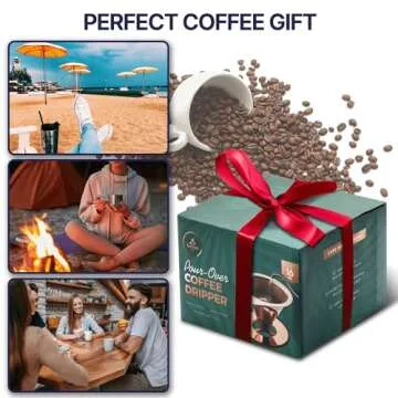 Savor Rich Coffee with ireum Stainless Steel Pour Over Maker