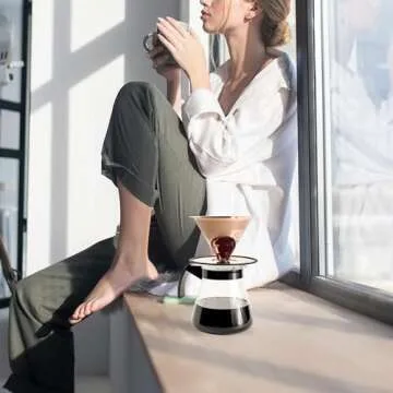 Savor Rich Coffee with ireum Stainless Steel Pour Over Maker