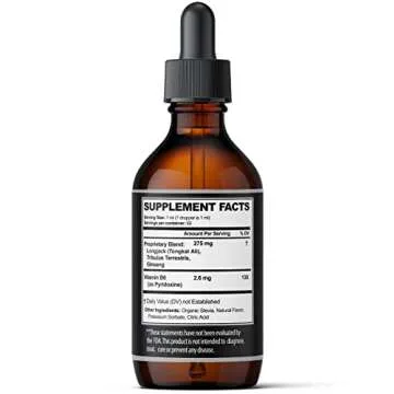 Ultra6 Nutrition Testosterone Booster for Men - Mens and Women Health Supplements - Supplement with Tongkat Ali + Tribulus Terrestris for Male Enhancement - Supports Muscle Recovery & Energy Boost