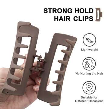MAORULU Large Hair Claw Clips for Thick Hair