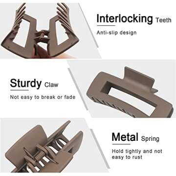 MAORULU Large Hair Claw Clips for Thick Hair