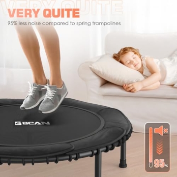 BCAN 450/550 LBS Foldable Mini Trampoline for All Ages