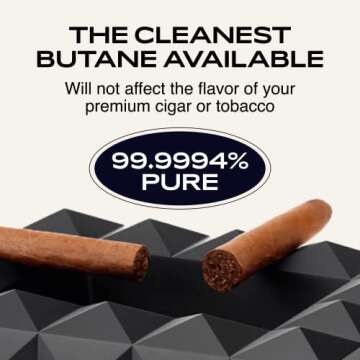 Colibri Premium Butane Fuel Refill for Lighters, 300ml (10.1fl oz) Cans, Pack of 2, Butane Torch Replacement Canisters, 99.999% Pure Butane Refill Fluid for Lighters