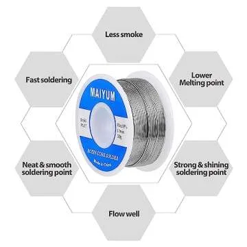 MAIYUM 63-37 Tin Lead Rosin Core Solder Wire - 100g