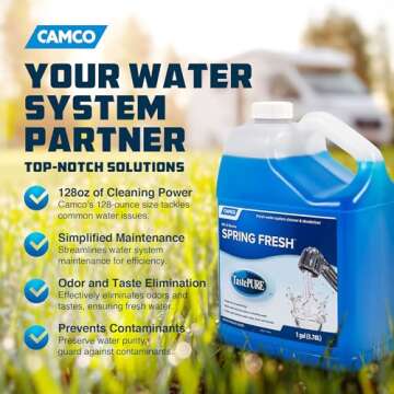 Camco TastePURE Spring Fresh Water System Cleaner and Deodorizer for RV and Marine | Cleans and Fres...
