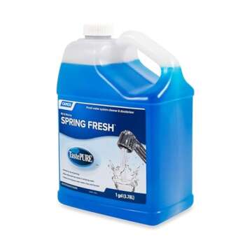 Camco TastePURE Spring Fresh Water System Cleaner and Deodorizer for RV and Marine | Cleans and Freshens Water Lines | Great for Dewinterizing - 1 Gallon (40207)