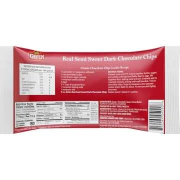 Gefen Vegan Semi Sweet Dark Chocolate Chips - Dairy Free