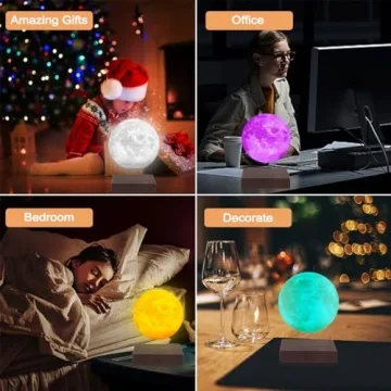 VGAzer Levitating Moon Lamp with Color Modes