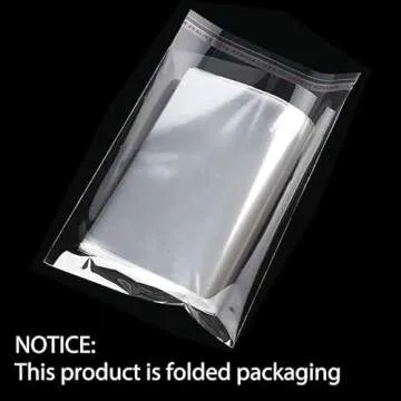 Clear Bags for 11x17 Art Prints, Photos, Acid Free Self Seal 11x17 Print Sleeves, Poster Sleeves 11x17, 50-Pack