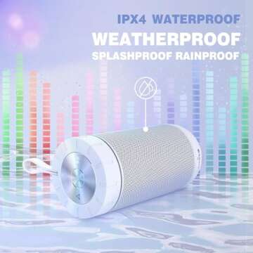 Comiso X26 Bluetooth Speaker: IPX4 Waterproof 360° Sound, Wireless Pairing