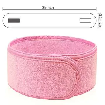 Denfany Spa Headband 3 Pack Adjustable for Makeup & Sport