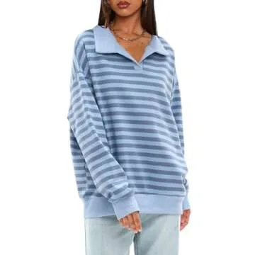Darong Women's Stylish Oversized Cotton Sweatshirt 2024
