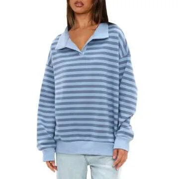 Darong Women's Stylish Oversized Cotton Sweatshirt 2024
