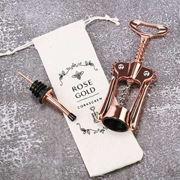 Stylish Godmorn Rose Gold Wine Bottle Opener for Any Occasion