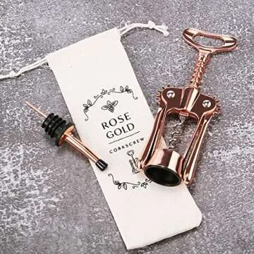 Stylish Godmorn Rose Gold Wine Bottle Opener for Any Occasion