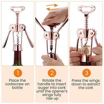 Stylish Godmorn Rose Gold Wine Bottle Opener for Any Occasion