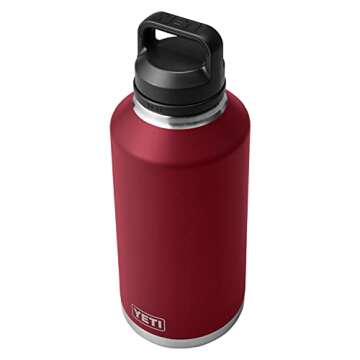 YETI Rambler 64 oz Bottle, Vacuum Insulated, Stainless Steel with Chug Cap, Harvest Red