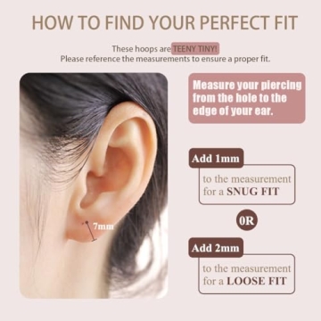 Trendy Mini Endless Hoop Earrings for Sensitive Ears