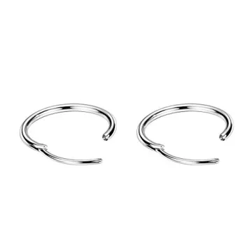 Trendy Mini Endless Hoop Earrings for Sensitive Ears