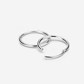Trendy Mini Endless Hoop Earrings for Sensitive Ears