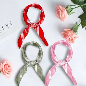 DOOBO 27.5" Satin Head Scarf for Women - Versatile Style